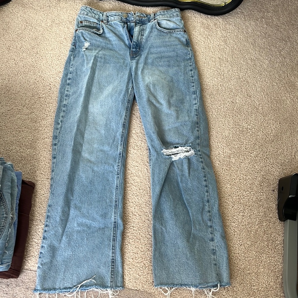 High waisted jeans